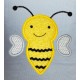 Silly Ric Rac Bee Applique